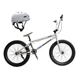 Bicicleta Raleigh Bmx Jumpx R20 + Casco Bici. Color Bmx + Casco Blanco Mate Tamaño Del Cuadro L (59-60 Cm)