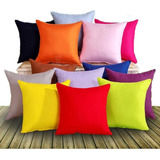 Almohadones Colores Lisos 50x50 Con Cierre - Súper Oferta !!