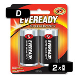 Pila Eveready Carbon Zinc D Blister 2 Unidades