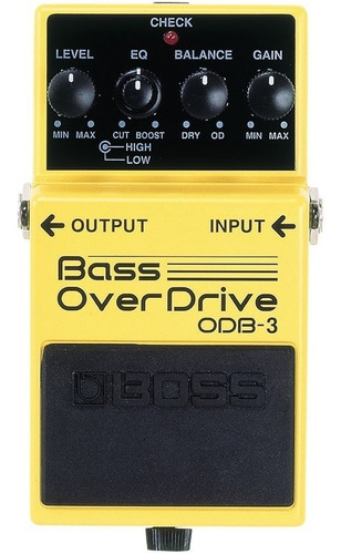Pedal De Efeito Boss Odb-3 Bass Overdrive Contra Baixo Odb3