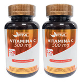 Vitamina C Fnl 2 Frascos 240 Capsulas 2x120 500mg