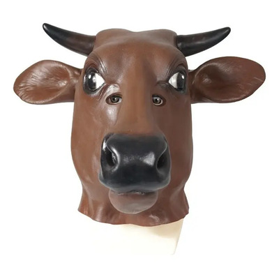 ~ Máscaras De Látex For Adultos Con Cabeza De Toro /