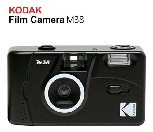 Película Negra De Cámara Kodak M38 135 Con Flash Retro