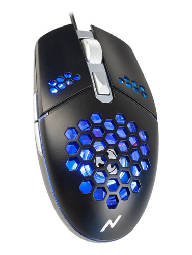 Mouse Gamer Usb Retroiluminado Pc Luces Ventilador Noga Wind