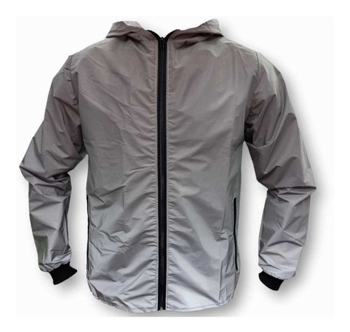 Chaqueta 100% Reflectiva Cortavientos Con Malla Interna.