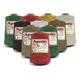 Barbante Apolo Brilho Ouro 400g N°6 Kit 30 Unidades