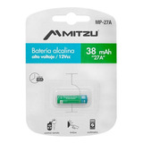 Pila Mitzu High Voltage Alkaline 27a Cilíndrica - 1 Unidad 12v