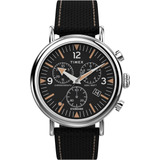 Timex Reloj Cronógrafo Para Hombre De 41 Mm - Correa Negra, 