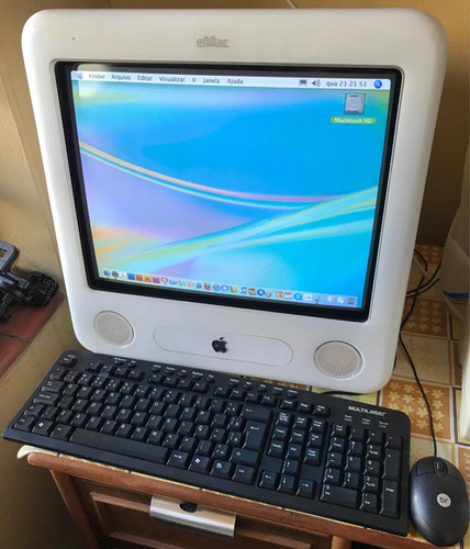 Computador Antigo Apple Emac 2002(powerpc G4)-funcionando!