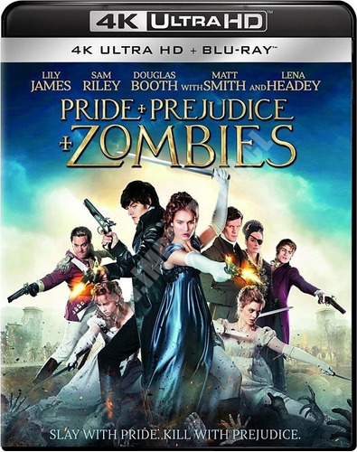 Orgullo Prejuicio Y Zombies Pelicula 4k Uhd + Blu-ray