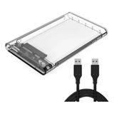 Case Para Hd Externo Transparente Notebook Usb 3.0