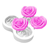 Molde Forma Silicone Rosas 3cav.