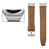 Pulseira Couro Compatível C/ Galaxy Watch 4 5 E 6 40mm 44mm
