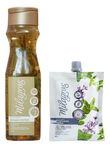 Kit Milagros Shampoo Herbal - mL a $113