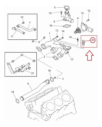 Valvula De Temperatura Chrysler Town \u0026 Country 97/00 Crown Foto 7