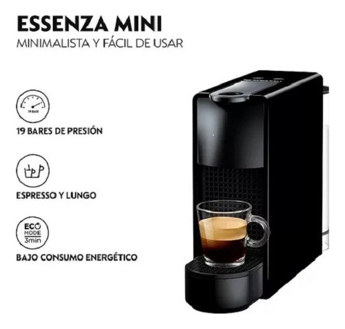 Cafetera Nespresso Essenza Mini C  Color Negro
