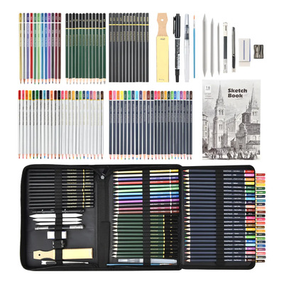 Kit De Lápices De Dibujo Y Boceto Con Accesorios 96 Piezas | MercadoLibre