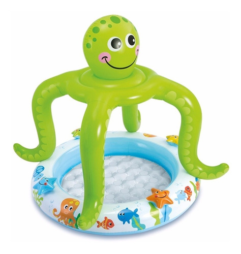 Piscina Infantil Com Cobertura Polvo 45 Litros Intex