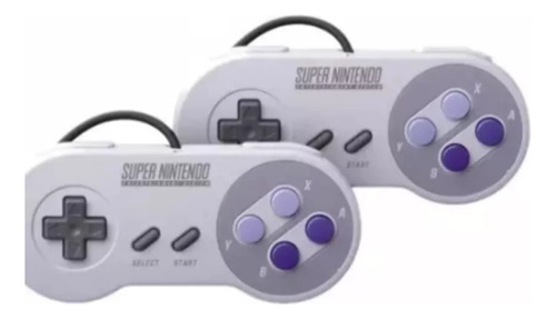 Kit 2 Controles Super Nintendo Mini Classic Edition