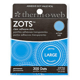 Zots - Puntos Adhesivos Transparentes Grandes, 1/2 X 1/...