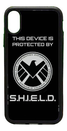 Funda Protector Para iPhone Shield Logo Marvel