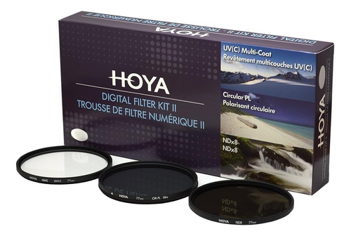 Filtro Digital P/lente Kit Hoya 67mm Ndx8/hmc Uv +funda