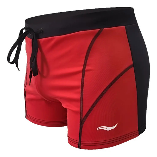Traje Natacion Boxer Hombre Curvo Frente Colores Seca Rapido