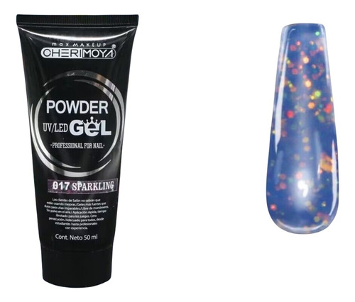 Polygel 50 Ml Con Glitter Cherimoya