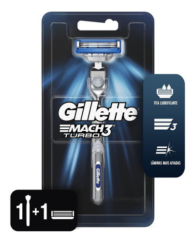 Aparelho De Barbear Gillette Mach 3 Turbo