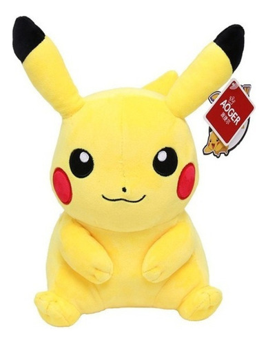 Pikachu Pokémon Pelúcia Original Aoger 25cm Pronta Entrega