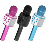 Microfone Sem Fio Youtuber Bluetooth Karaoke Reporter Cores Cor Preto