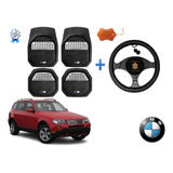 Tapetes 3d Logo Bmw + Cubre Volante X3 2004 A 2008 2009 2010