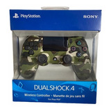 Control Ps4 Camuflado Verde Segunda Generación Original Nue