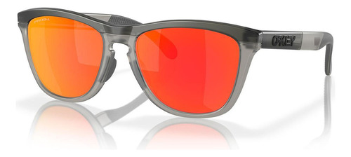 Óculos De Sol Oakley Frogskins Range Oo9284 928401 55 Cor Solar Cor Da Armação Cinza-neblina Cor Da Haste Cinza Fosco Cor Da Lente Rubi Desenho Padrão