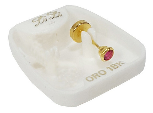 1 Aro Abridor Solitario Oro 18k Bolita, Piedra, Formas Gtia