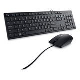 Dell Combo Mouse Y Teclado Alámbrico Km300c, Negro