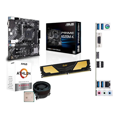 Kit De Actualización Amd Athlon 3000g Ram 8 Gb Tarjeta A520 | Meses sin interés