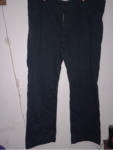 Pantalón De Gabardina Negro Talle 46 Kevisntong Color Negro 