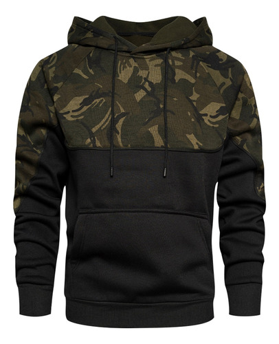 Sudadera Casual Con Capucha Para Hombre, Sudadera De Camufla