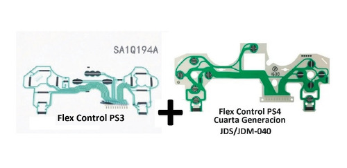 Flex Membrana Sa1q194a Ps3 + Flex 4a Generación Control Ps4