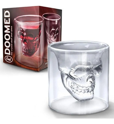 Bebida Shot Skull Cup Con Barra De Cristal De 75 Ml Para Whisky Y Café