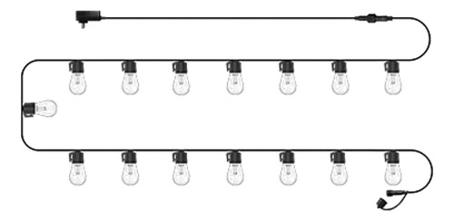 49ft Outdoor String Lights Waterproof Patio Bulbs