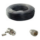 Kit Cabo Coaxial Rg58 95% Rolo De 15 Metros E Conectores