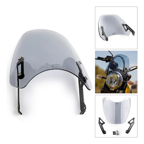 1 Protector De Parabrisas G Para Ducati Scrambler De 15 A 18