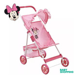 Juguete Coche Cuna Muñecas Bebote Minnie Baby Shopping