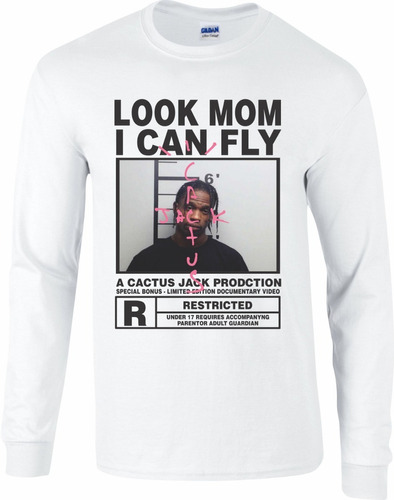 Playera Cactus Jack Look Mom I Can Fly  02