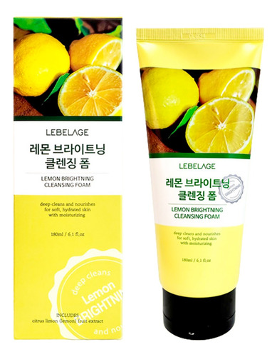 Espuma Limpiadora Facial Coreana De Limón Detox 1 Pz