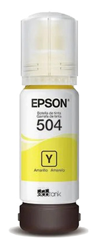 Refil Tinta Epson 504 Amarelo L4150 L4160 L 6161 L6171 L6191