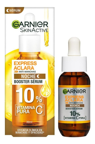 Garnier Express Aclara Serum Vitamina C Noche Antimanchas 30