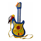 Guitarra Musical Infantil Con 6 Melodías Y Micrófono